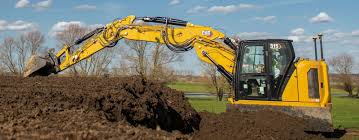 excavator digging dirt